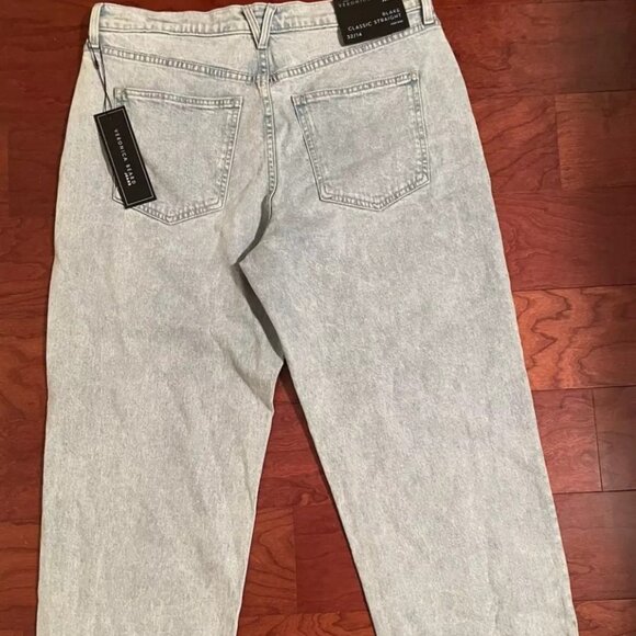 VERONICA BEARD Blake Classic Straight High Rise Jeans Glacier Blue 32 -M… - Picture 8 of 8